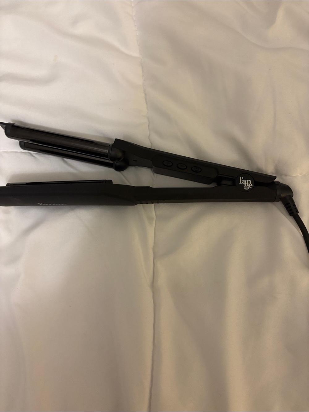 Lange Black Dual-Plate Hair Crimper